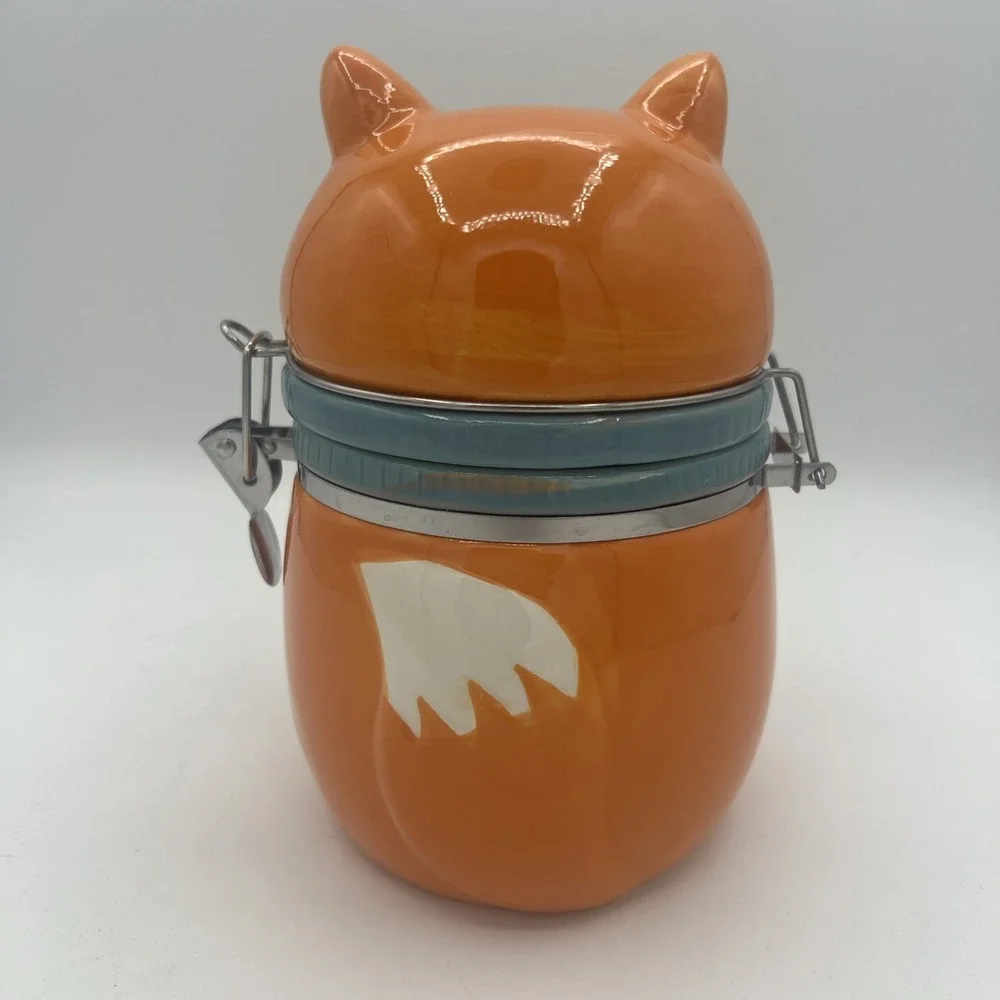 CANISTER JAR - Fox Canister Cookie Jar By Conagra Treat Jar, Kitchen Canister